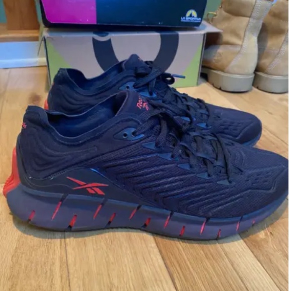 Reebok Black and Red Running Sneakers